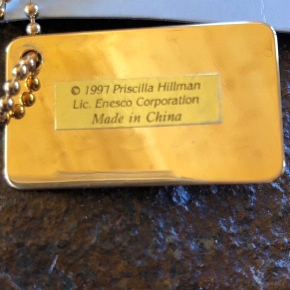 𝅺VINTAGE Enesco Cherished Teddies 1998 Club Membear necklace - Picture 4 of 6